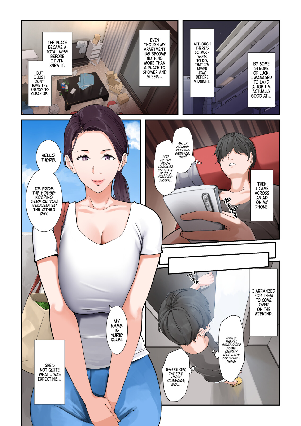 Hentai Manga Comic-Yurie-san, The Housekeeper Who Will Do Just About Anything-Read-3